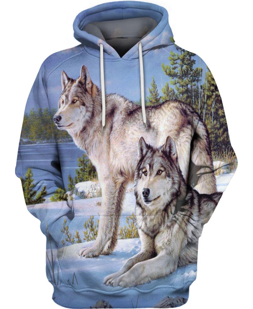 WelcomeNative Wolf Spirit 3D Hoodie, All Over Print Hoodie, Native American