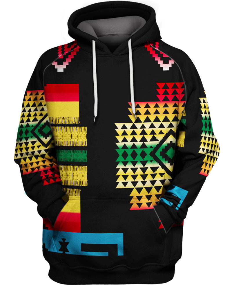 WelcomeNative Native Tribes Pattern Native American Hoodie, All Over Print Hoodie, Native American