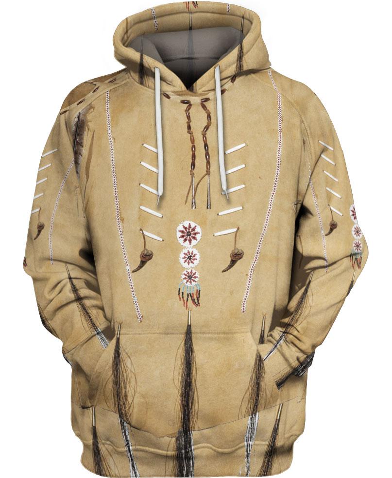 WelcomeNative Native Brown Hoodie, All Over Print Hoodie, Native American