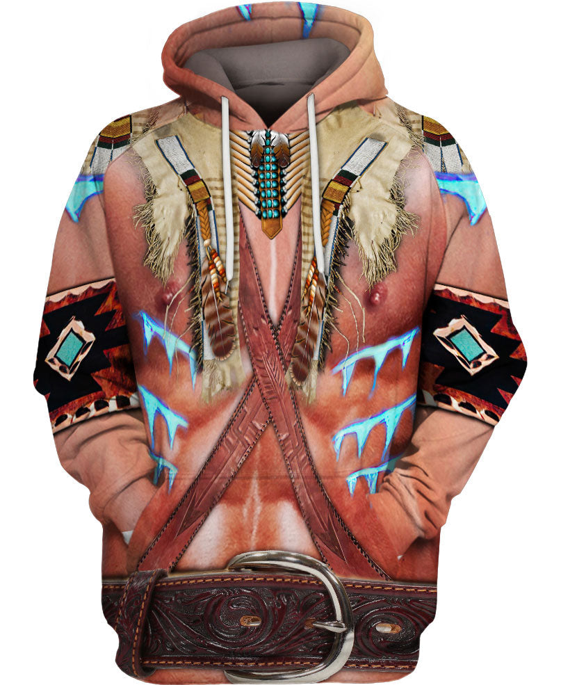 WelcomeNative Skin Pattern Native American Hoodie, All Over Print Hoodie, Native American