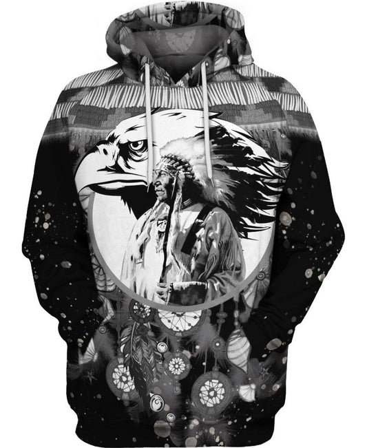 WelcomeNative Mysterious Dream Catcher 3D Hoodie, All Over Print Hoodie, Native American