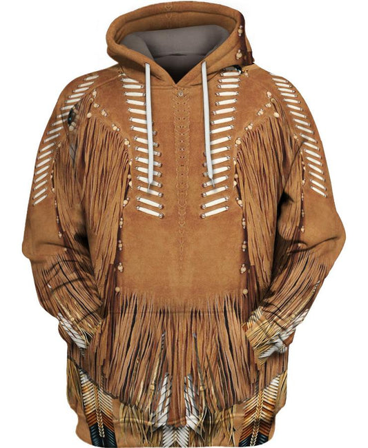 WelcomeNative Brown Native Style 3D Hoodie, All Over Print Hoodie, Native American