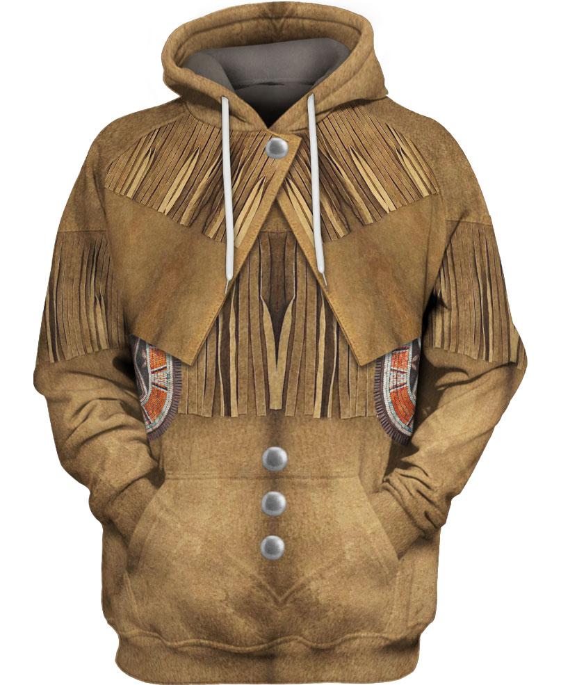 WelcomeNative Strong Brown Native 3D Hoodie, All Over Print Hoodie, Native American