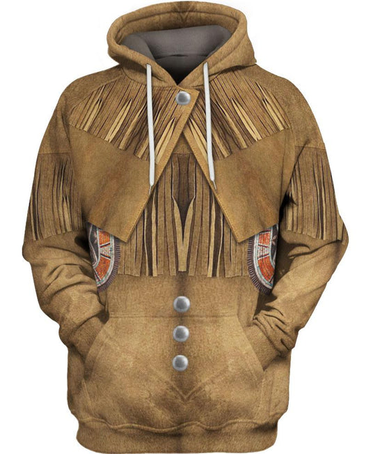 WelcomeNative Strong Brown Native 3D Hoodie, All Over Print Hoodie, Native American