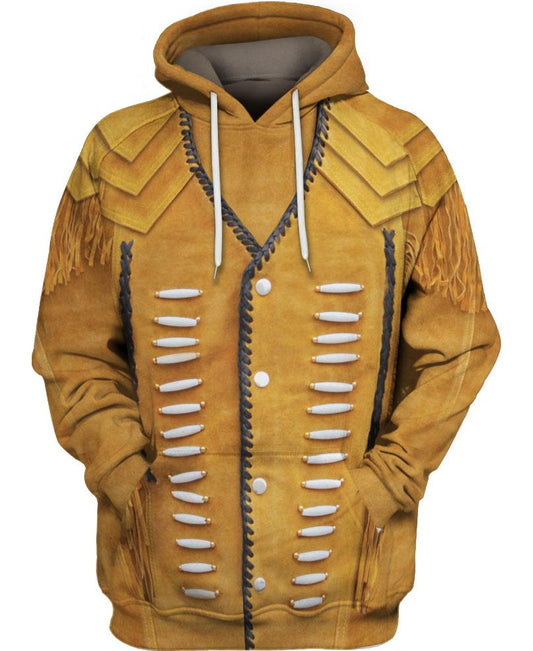WelcomeNative Yellow Outfit Like 3D Hoodie, All Over Print Hoodie, Native American