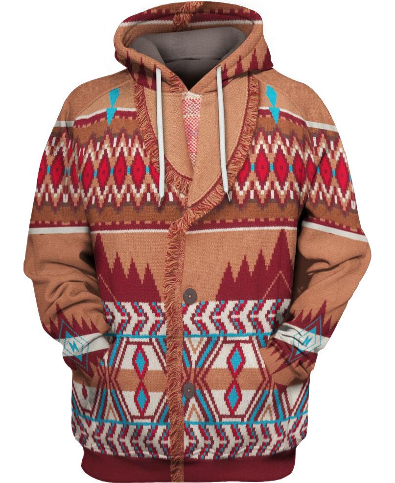 Welcomenatives Brown Pattern Legging, 3D Legging, All Over Print Legging