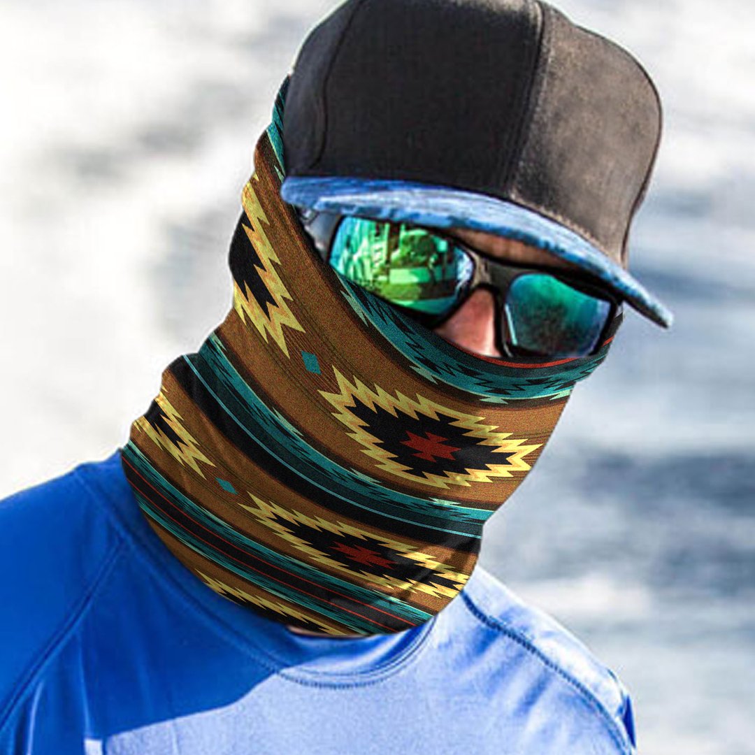WelcomeNative Native American Pattern Bandana Face Mask, Neck Gaiter #40