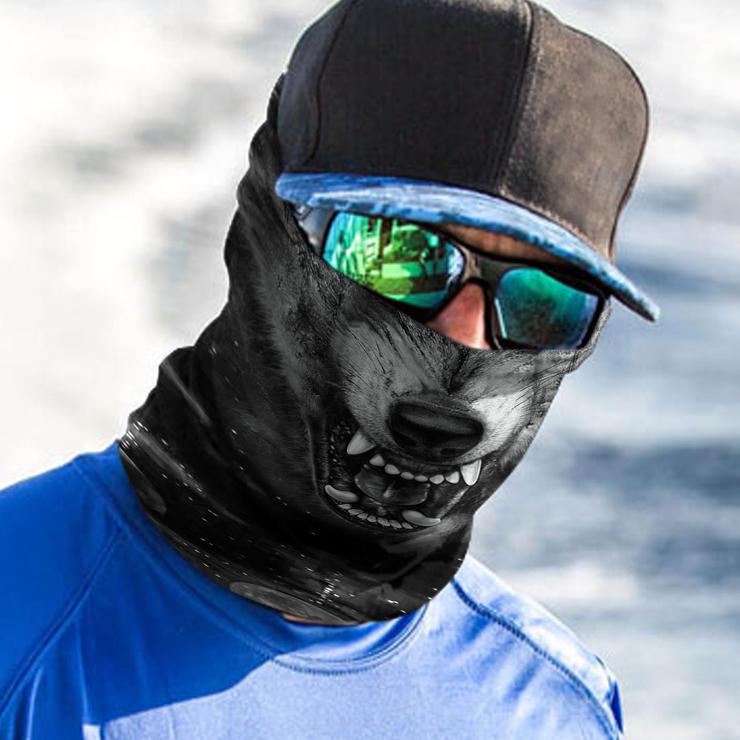 Welcomenatives Wolf Head Bandana Face Mask, Neck Gaiter #14