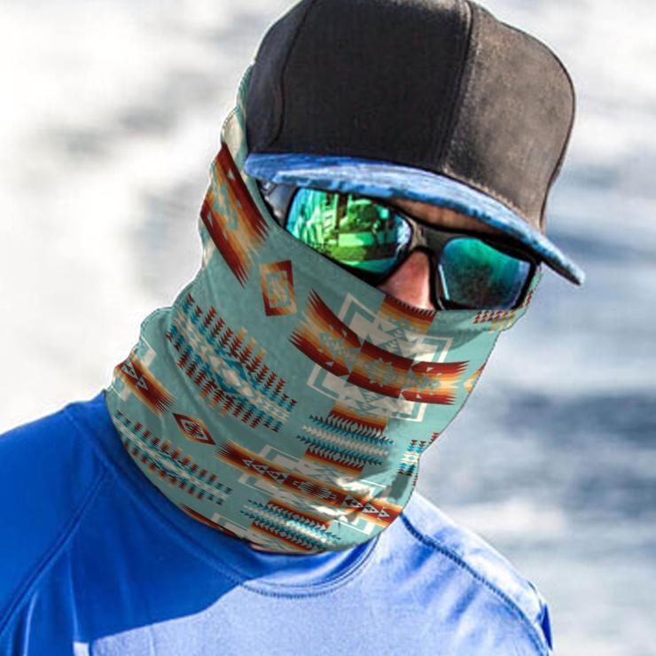 WelcomeNative Native American Pattern Bandana Face Mask, Neck Gaiter #38