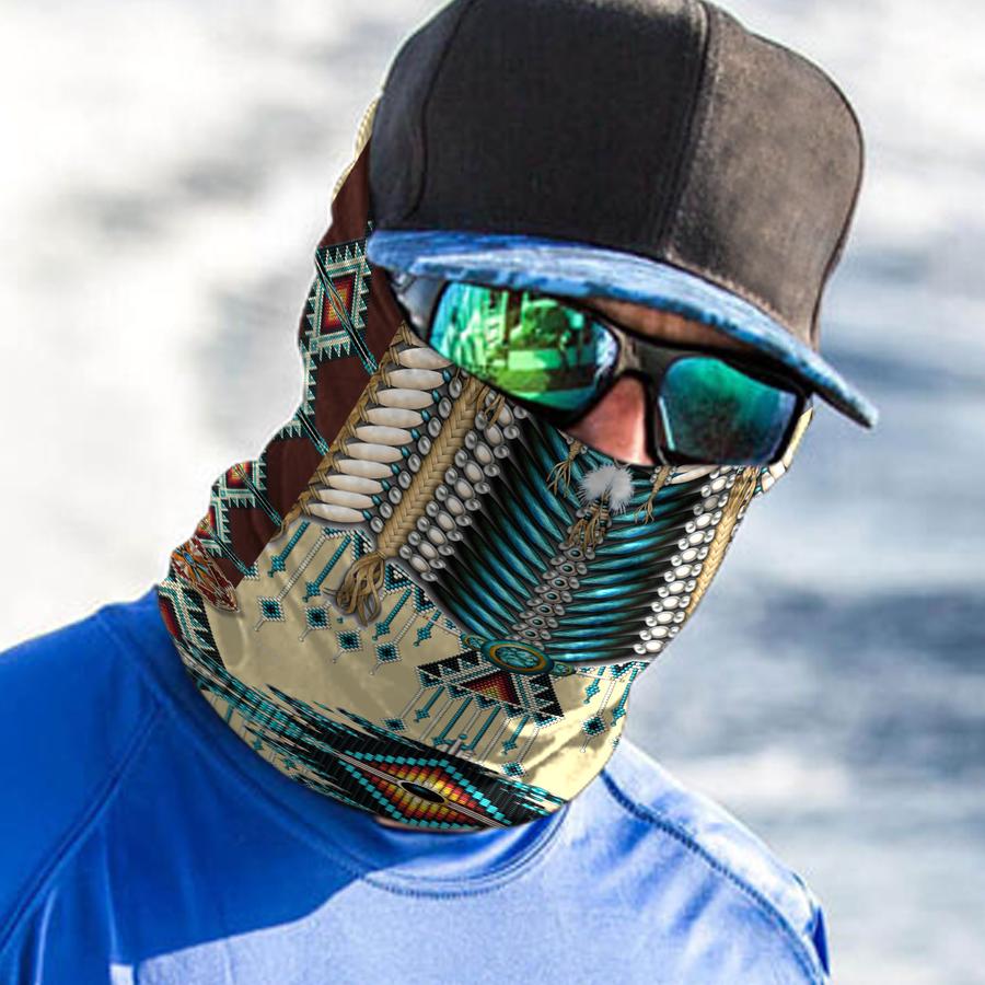 WelcomeNative Native American Pattern Bandana Face Mask, Neck Gaiter #32