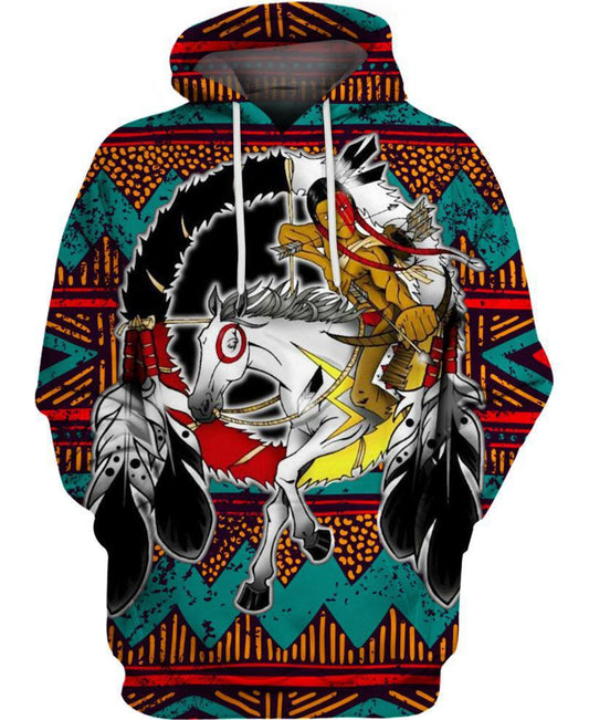 WelcomeNative Native Horse 3D Hoodie, All Over Print Hoodie, Native American