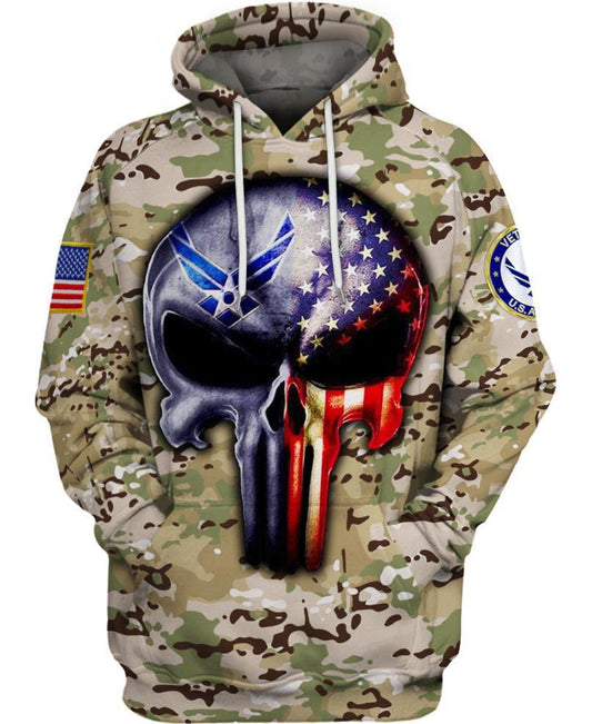 WelcomeNative US Air Force 3D Hoodie, All Over Print Hoodie, Native American