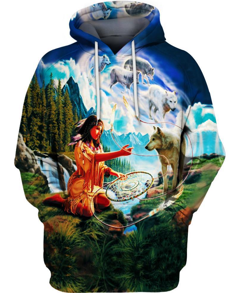 WelcomeNative Native Nature 3D Hoodie, All Over Print Hoodie, Native American