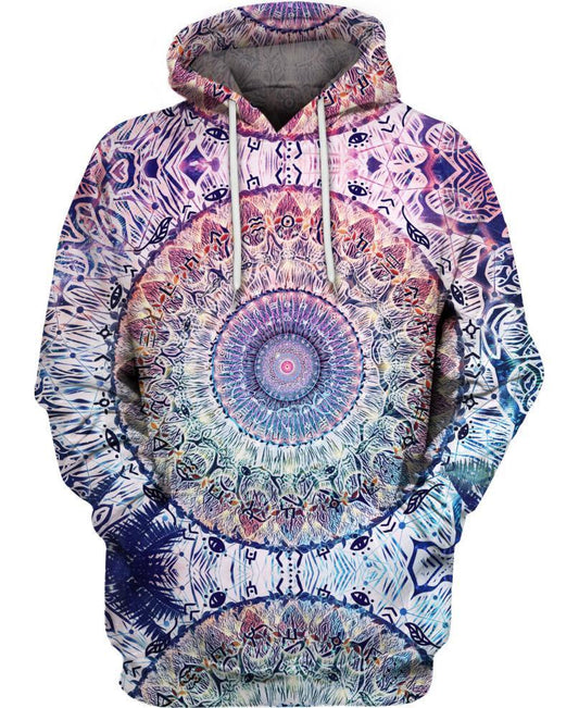 WelcomeNative Mandala Pattern 3D Hoodie, All Over Print Hoodie, Native American