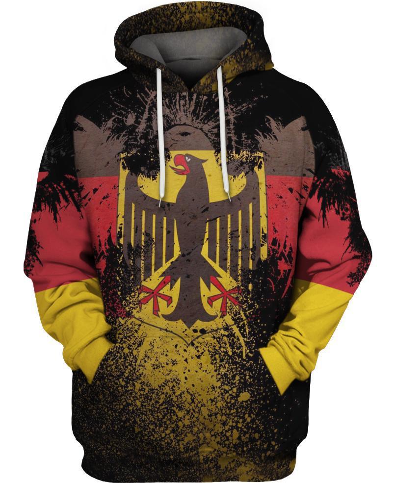 WelcomeNative Germany Brown 3D Hoodie, All Over Print Hoodie, Native American