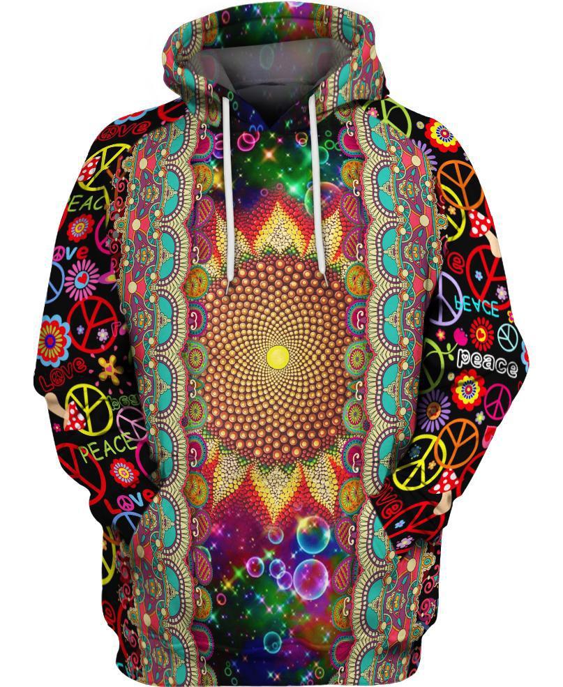 WelcomeNative Hippie Border 3D Hoodie, All Over Print Hoodie, Native American