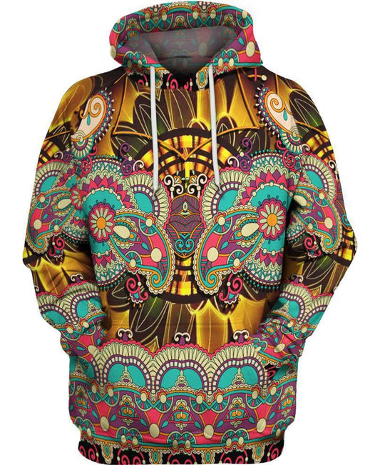 WelcomeNative Hippie 3D Hoodie, All Over Print Hoodie, Native American