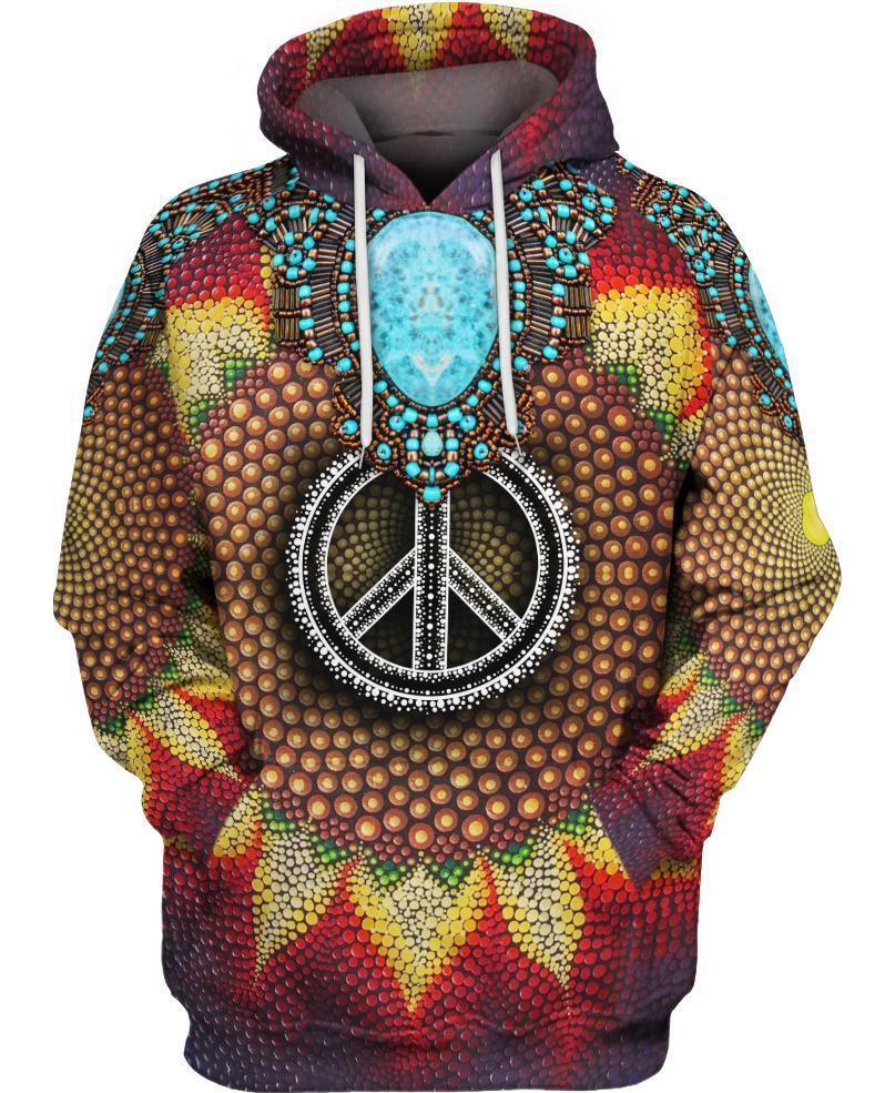 WelcomeNative Print Beads 3D Hoodie, All Over Print Hoodie, Native American