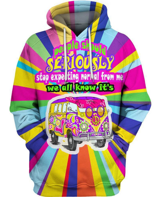 WelcomeNative Seriously Hippie 3D Hoodie, All Over Print Hoodie, Native American