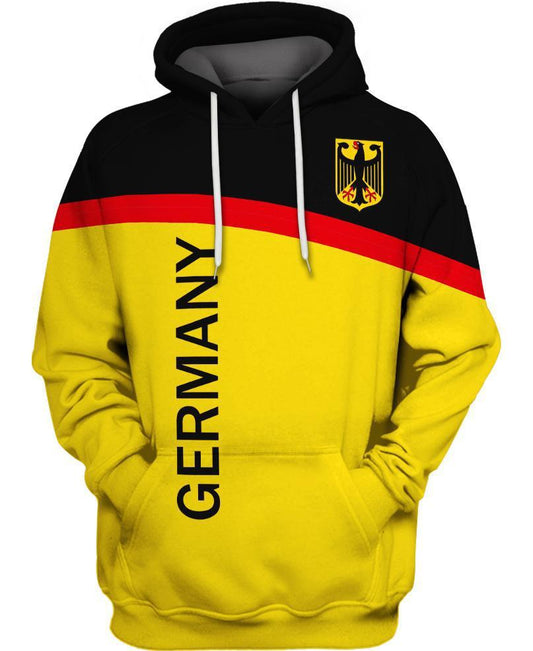 WelcomeNative Germany Yellow 3D Hoodie, All Over Print Hoodie, Native American