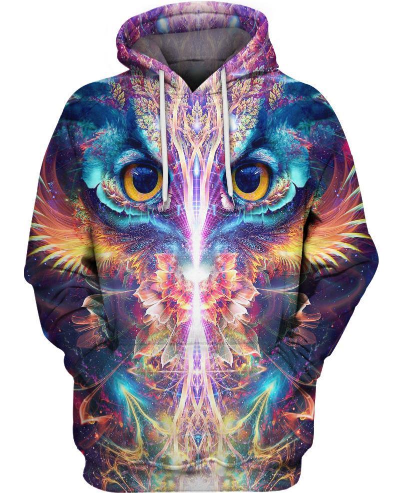 WelcomeNative Owl Mystery 3D Hoodie, All Over Print Hoodie, Native American