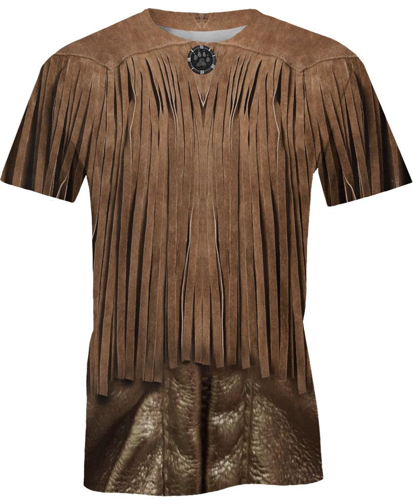 WelcomeNative Brown Tassels 3D Hoodie, All Over Print Hoodie, Native American