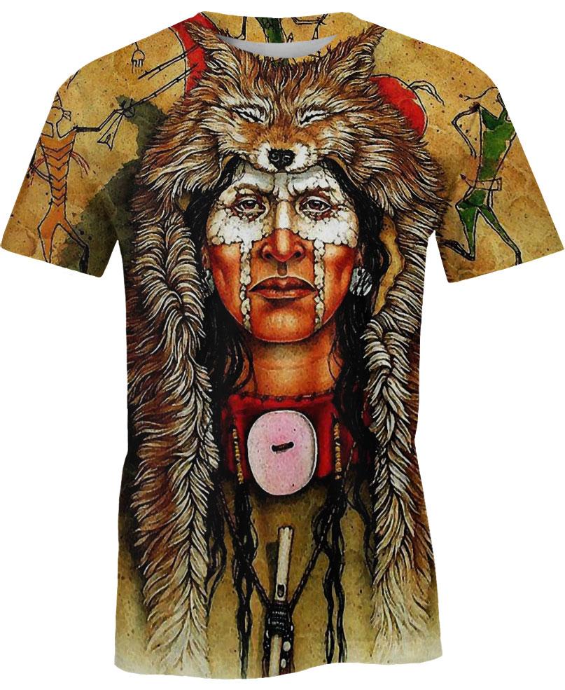 WelcomeNative Native Fur Hat Hoodie, All Over Print Hoodie, Native American