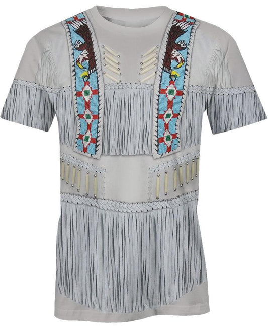 WelcomeNative Blue & White Pattern 3D Hoodie, All Over Print Hoodie, Native American