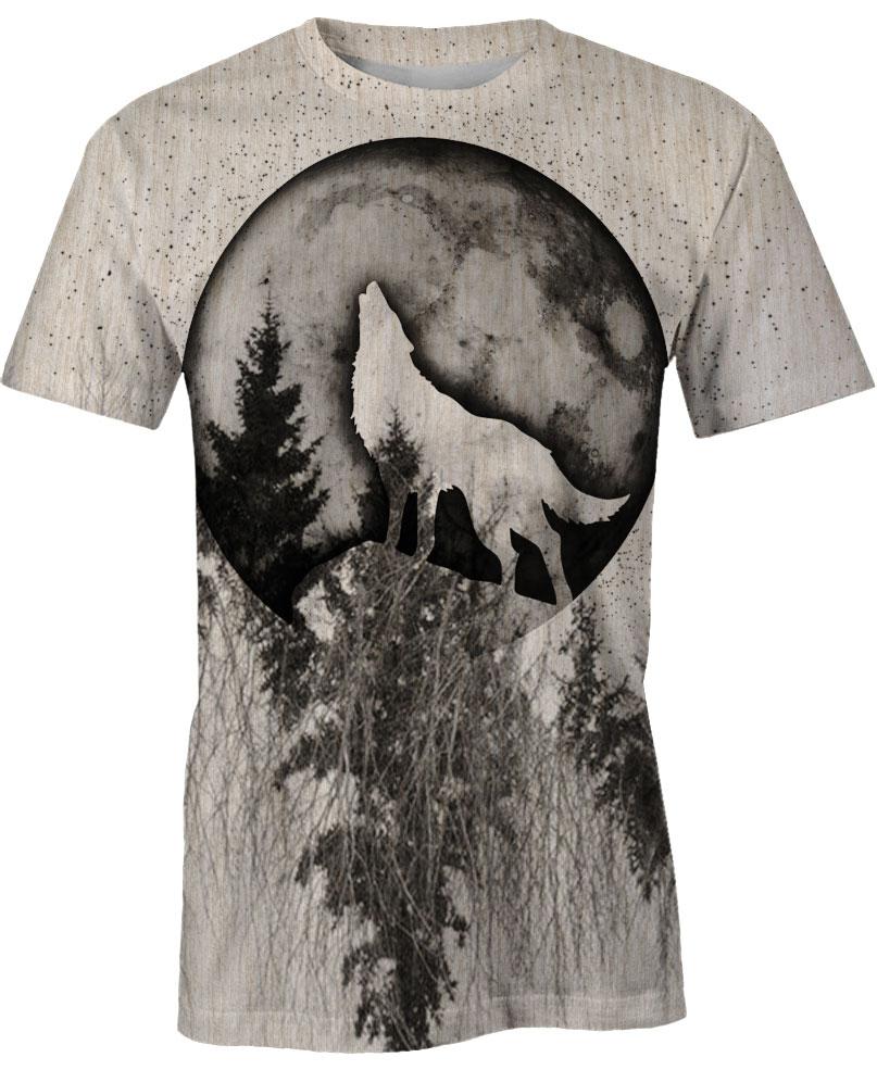 WelcomeNative Ancient Native Wolf 3D Hoodie, All Over Print Hoodie, Native American