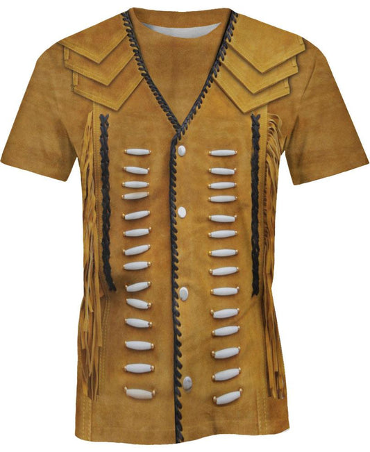 WelcomeNative Yellow Outfit Like 3D Hoodie, All Over Print Hoodie, Native American