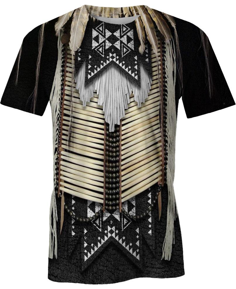 WelcomeNative Black Beaded 3D Hoodie, All Over Print Hoodie, Native American