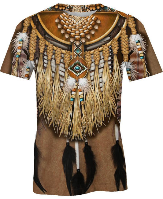 WelcomeNative Native Patterns Feathers 3D Hoodie, All Over Print Hoodie, Native American
