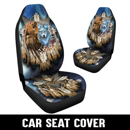 WelcomeNative Native Car Seat Cover, 3D Car Seat Cover , All Over Print Car Seat Cover - Design #0090