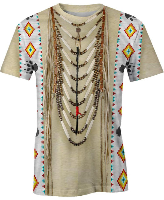 WelcomeNative Traditional Native Clothing, 3D T Shirt, All Over Print T Shirt, Native American