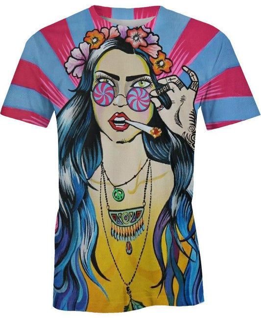WelcomeNative Long Haired Girl 3D Hoodie, All Over Print Hoodie, Native American