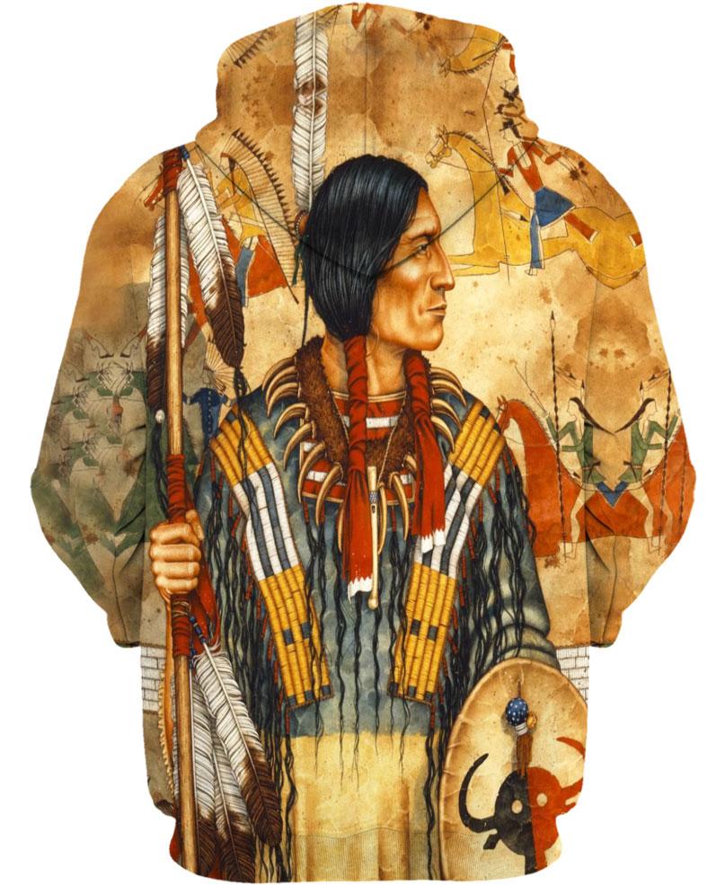 WelcomeNative Yellow Soil Native Hoodie, All Over Print Hoodie, Native American