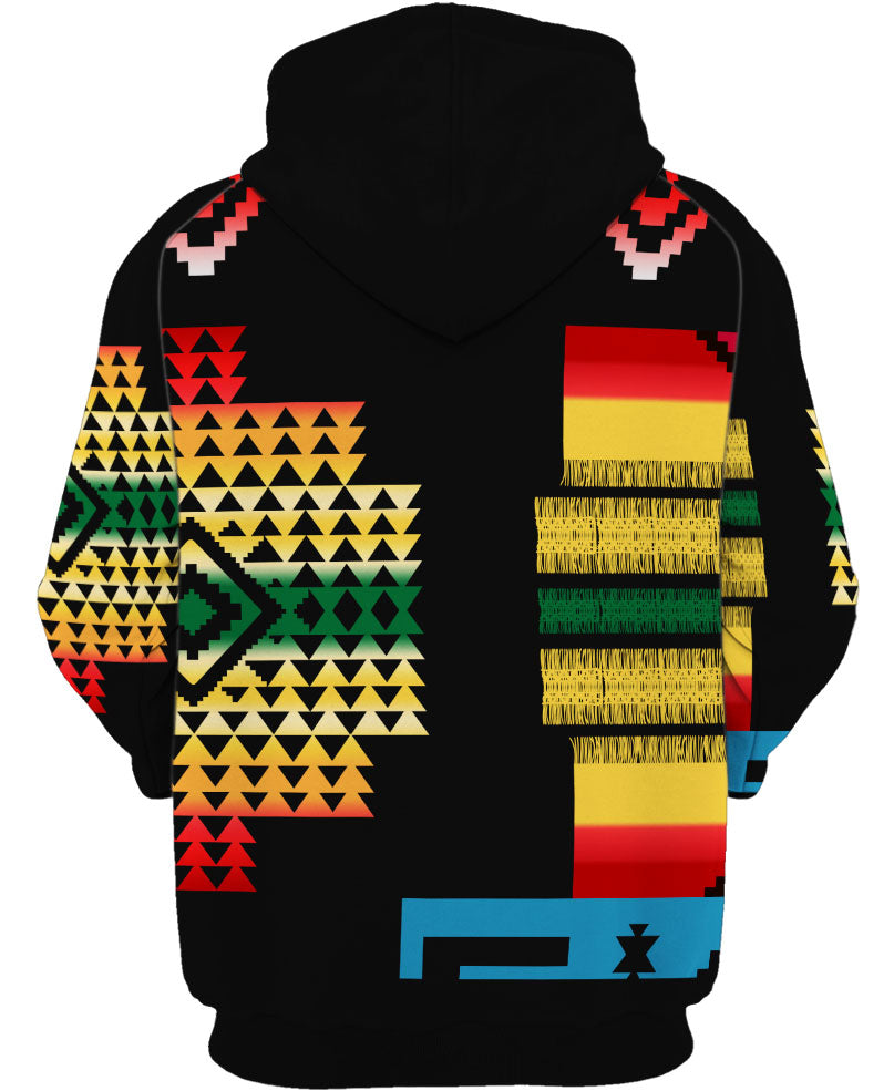 WelcomeNative Native Tribes Pattern Native American Hoodie, All Over Print Hoodie, Native American