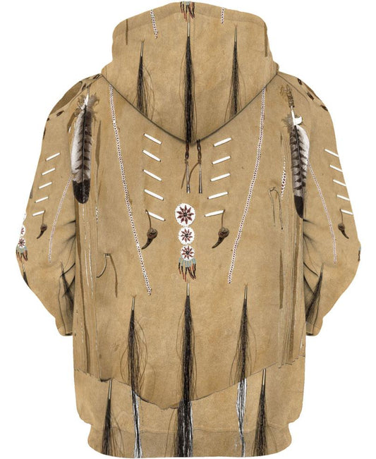 Welcomenatives Native Brown Hoodie, All Over Print Hoodie