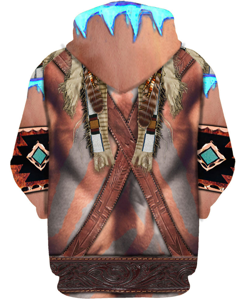 WelcomeNative Skin Pattern Native American Hoodie, All Over Print Hoodie, Native American
