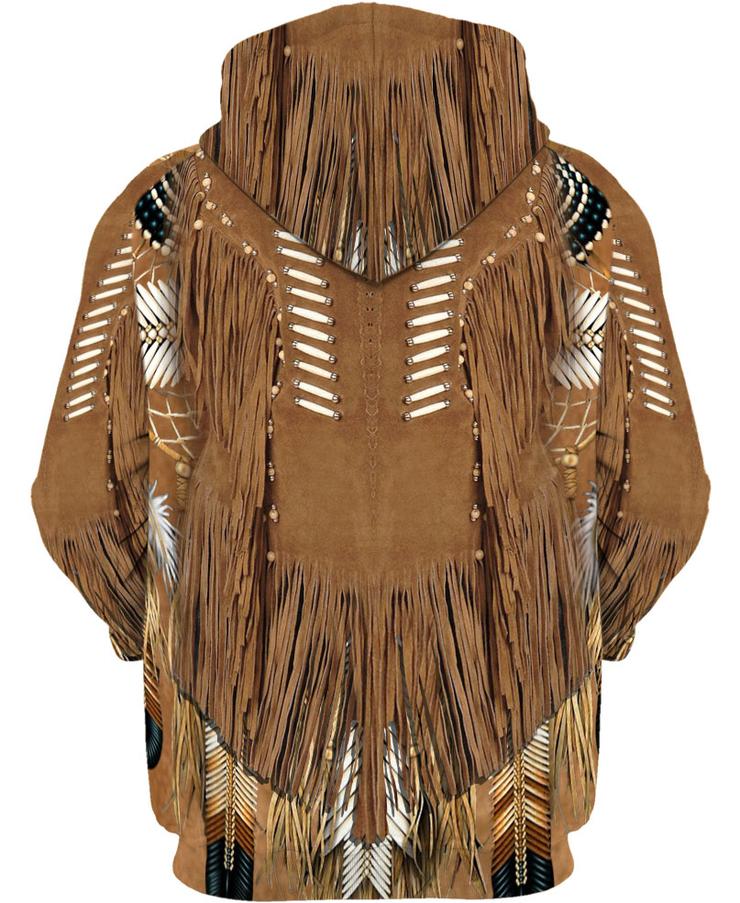 WelcomeNative Brown Native Style 3D Hoodie, All Over Print Hoodie, Native American