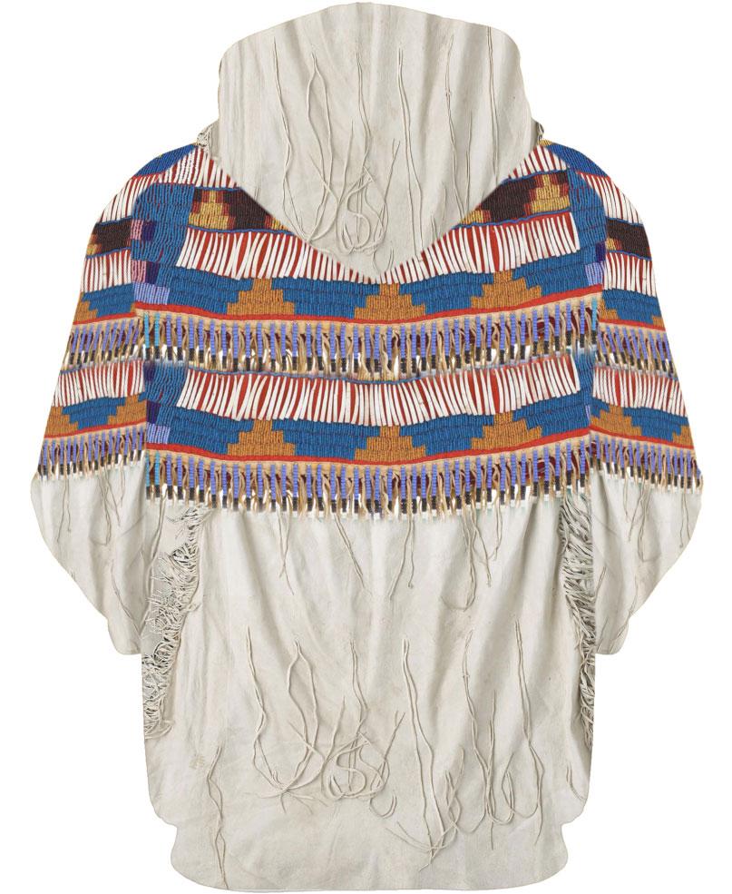 WelcomeNative Butterfly & Buffalo Skull 3D Hoodie, All Over Print Hoodie, Native American