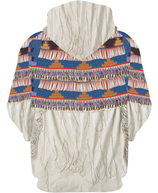 WelcomeNative Butterfly & Buffalo Skull 3D Hoodie, All Over Print Hoodie, Native American