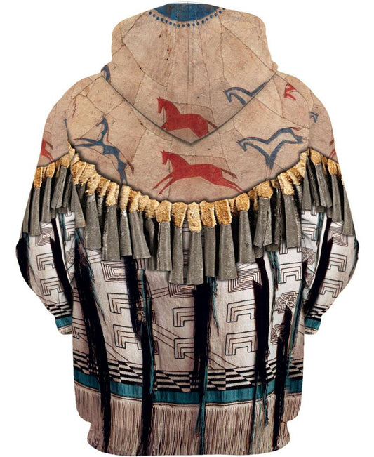 Welcomenatives Native Feather Hoodie, All Over Print Hoodie