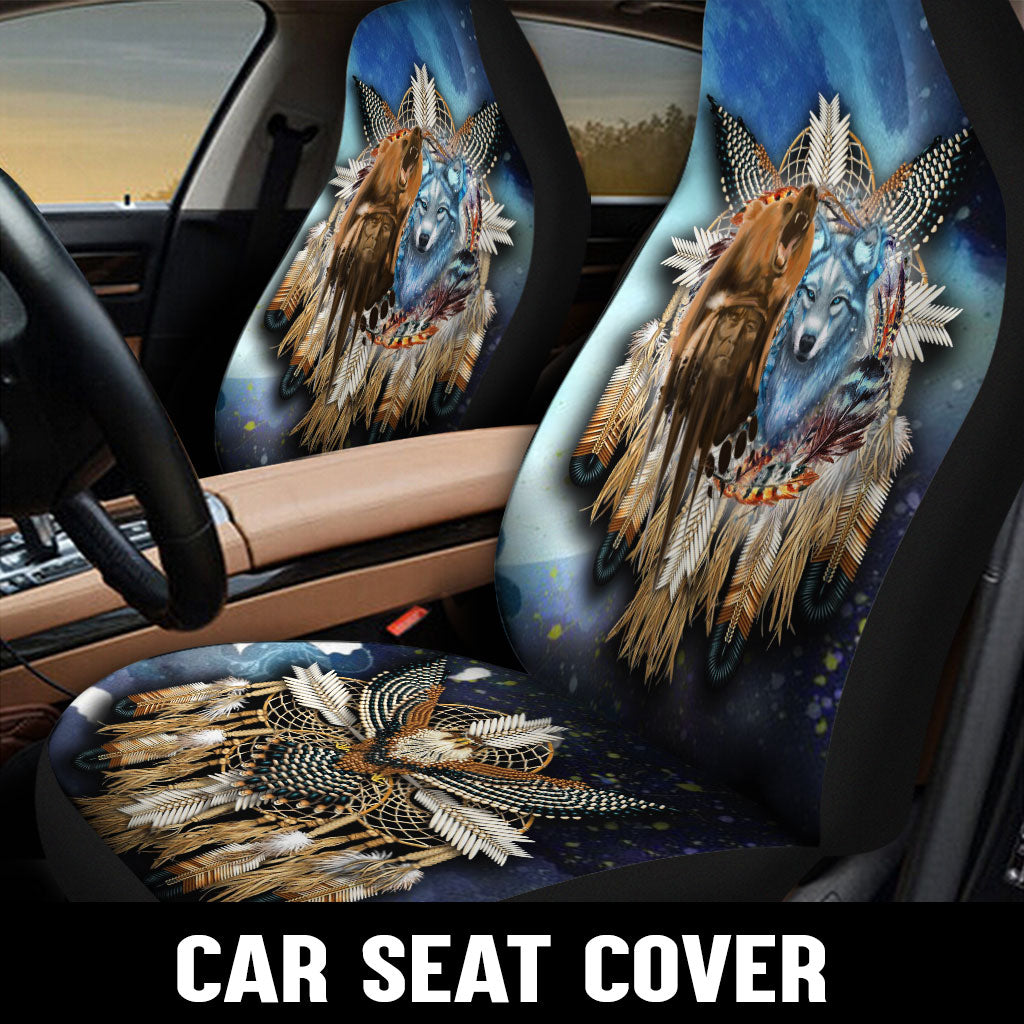 WelcomeNative Native Car Seat Cover, 3D Car Seat Cover , All Over Print Car Seat Cover - Design #0090