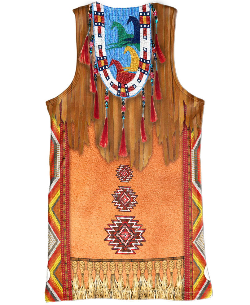 WelcomeNative Tassels Style Native American Hoodie, All Over Print Hoodie, Native American