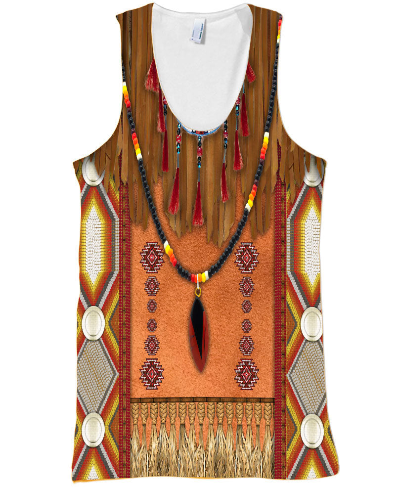 WelcomeNative Tassels Style Native American Hoodie, All Over Print Hoodie, Native American