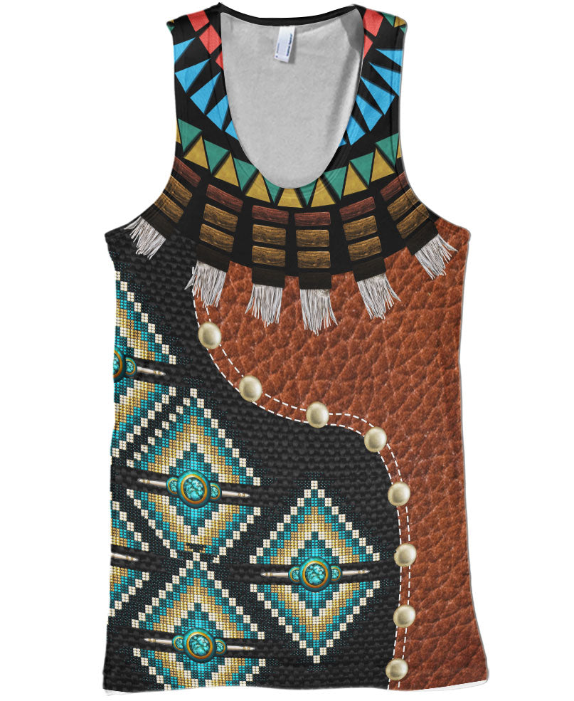 WelcomeNative Choker Skin Pattern Native American 3D Hoodie, All Over Print Hoodie