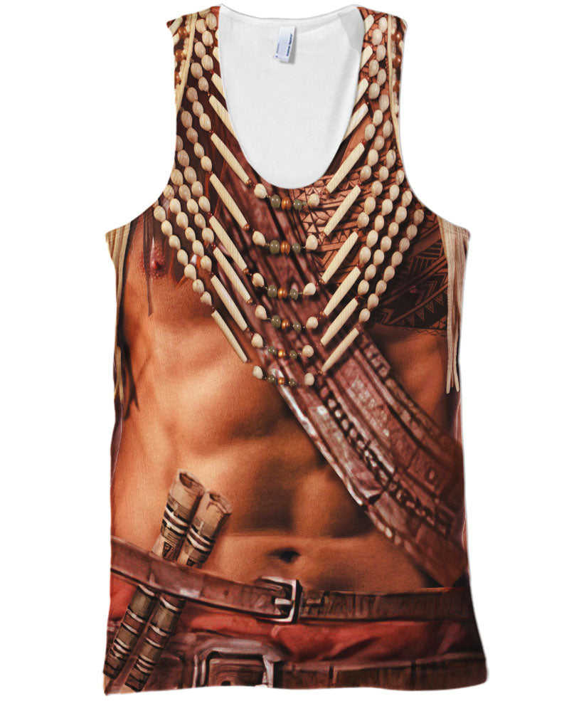 WelcomeNative Brown Motif Native American 3D Hoodie, All Over Print Hoodie