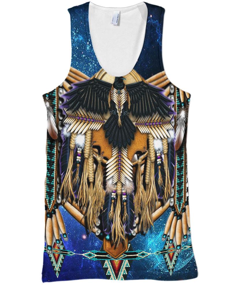 WelcomeNative 3D Fringed Motifs Hoodie Dress, 3D Hoodie Dress, All Over Print Hoodie Dress