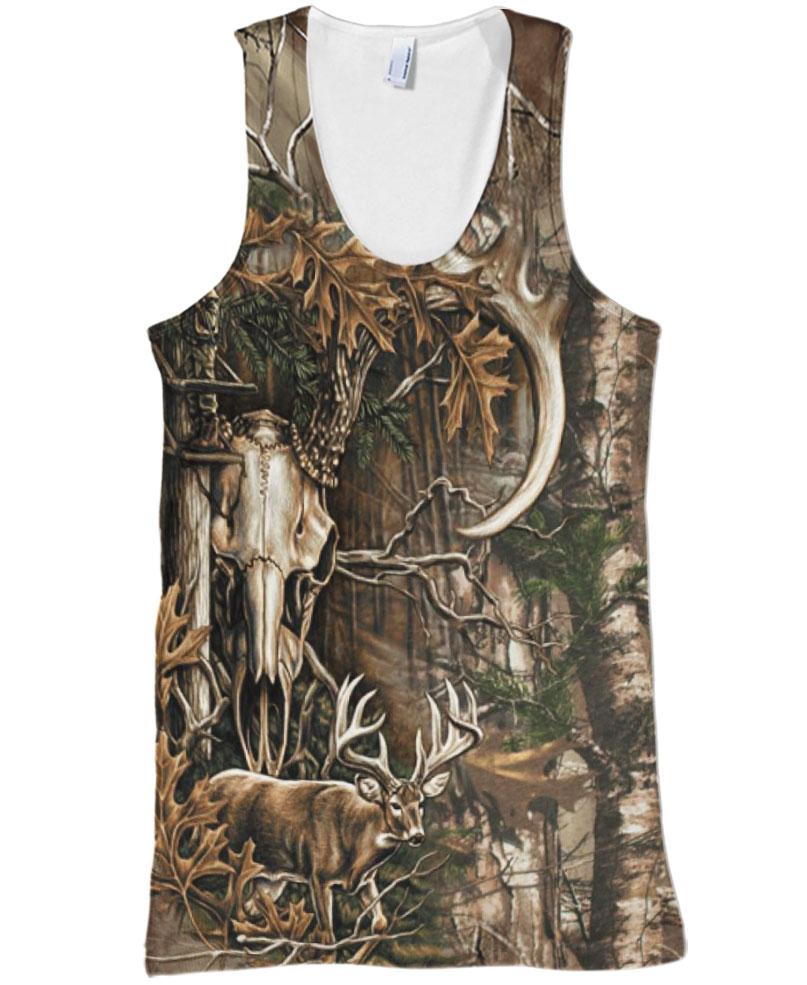 WelcomeNative Forest Skull Spirit 3D Hoodie, All Over Print Hoodie, Native American